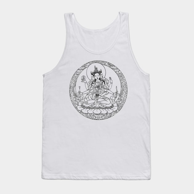 Buddha Mandala Tank Top by Nuletto